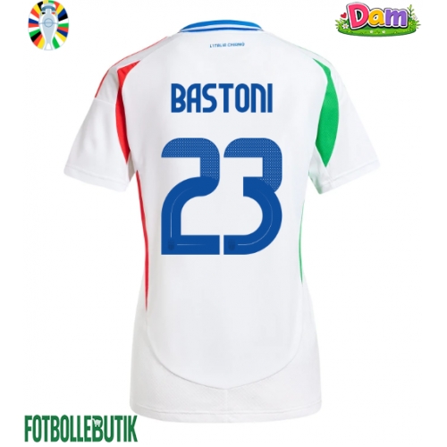 Italien Alessandro Bastoni #23 Bortatröja Kvinnor EM 2024 Kortärmad